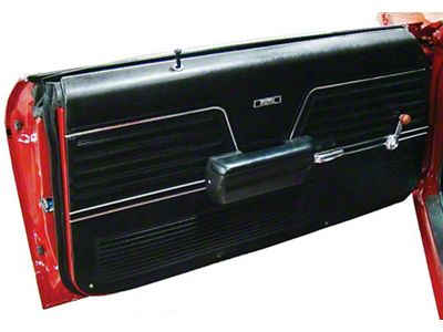 PUI Chevelle Door Panels, Front, Preassembled, Coupe & Convertible, 1969