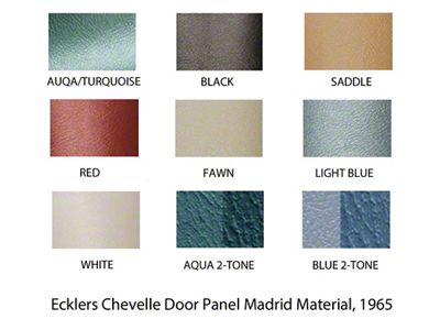 PUI Chevelle Door Panels, Front, Standard, 4-Door Sedan & Wagon, 1965