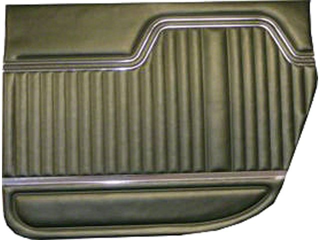PUI Chevelle Door Panels, Front, Standard, 4-Door Sedan & Wagon, 1970-1972