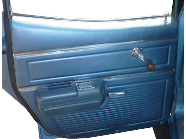 PUI Chevelle Door Panels, Rear, Standard, 4-Door Sedan, 1969