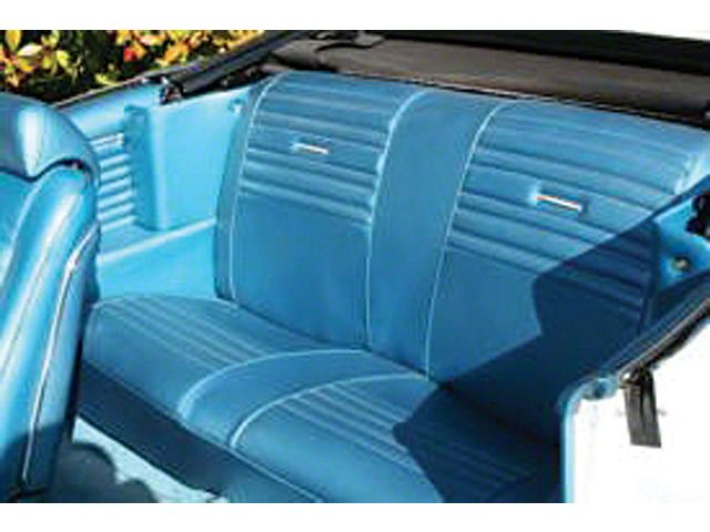 PUI Chevelle Rear Seat Covers, Bench, Convertible, 1967