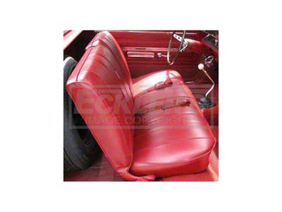 PUI Chevelle Seat Covers, Bench, Front, 2-Door Coupe & Convertible, White, 1966