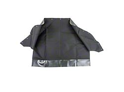 PUI Interiors Convertible Top Well Liner; Black (67-69 Camaro Convertible)