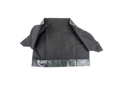 PUI Interiors Convertible Top Well Liner; Black (67-69 Camaro Convertible)