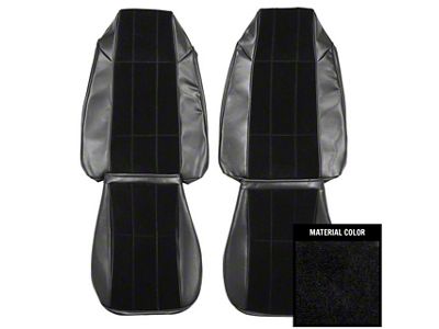 PUI Interiors Custom Cloth Front Bucket Seat Upholstery (1976 Camaro LT Coupe)