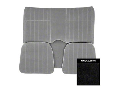 PUI Interiors Custom Cloth Rear Bench Seat Upholstery (71-77 Camaro Coupe)