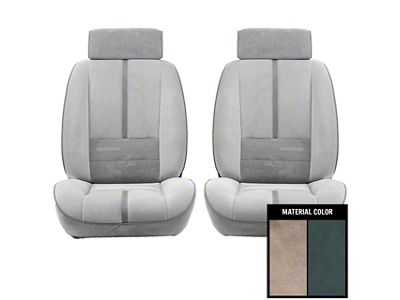 PUI Interiors Deluxe Interior Cloth Front Bucket Seat Upholstery (88-92 Camaro)