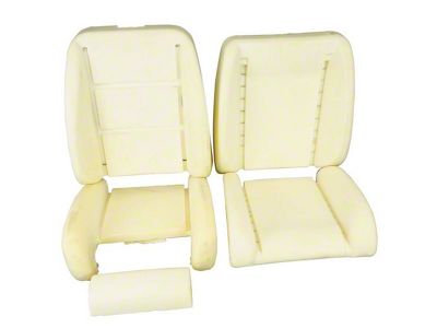 PUI Interiors Deluxe Interior Front Bucket Seat Foams with Seat Back Wire (82-83 Camaro)