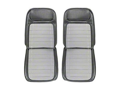 PUI Interiors Deluxe Interior Houndstooth Front Bucket Seat Upholstery (1968 Camaro)