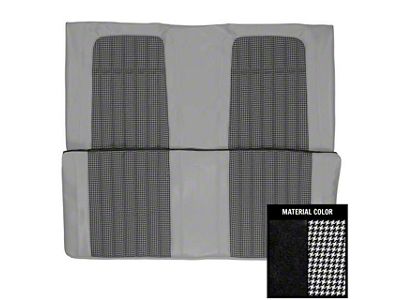 PUI Interiors Deluxe Interior Houndstooth Rear Bench Seat Upholstery (1969 Camaro Convertible)
