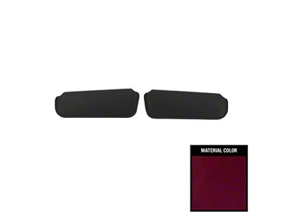 PUI Interiors Foam-Back Cloth Sun Visors (82-92 Camaro Convertible, Coupe w/ T-Top)
