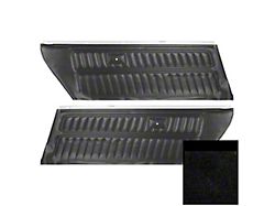 PUI Interiors Front Door Panels; Black (1977 Camaro)
