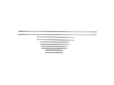 PUI Interiors Front/Rear Panel Molding Kit; 10-Piece (1968 Camaro Coupe)