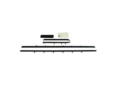 PUI Interiors Original Style Standard Outer Window Felt Set; 4-Piece (68-69 Camaro Coupe)