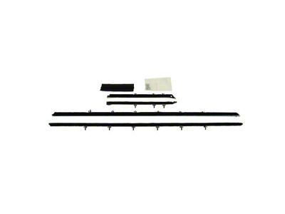 PUI Interiors Original Style Standard Outer Window Felt Set; 4-Piece (68-69 Camaro Convertible)