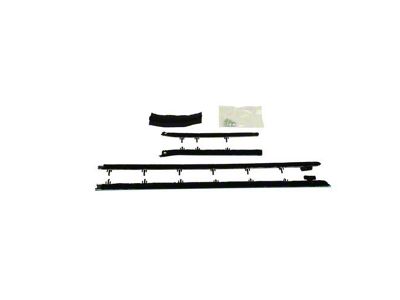 PUI Interiors Original Style Standard Window Felt Kit; 4-Piece (1967 Camaro Coupe)