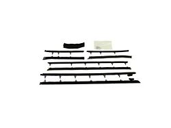 PUI Interiors Original Style Standard Window Felt Kit; 8-Piece (1967 Camaro Coupe)