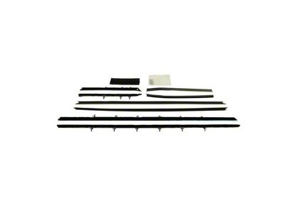 PUI Interiors Original Style Standard Window Felt Kit; 8-Piece (68-69 Camaro Coupe)