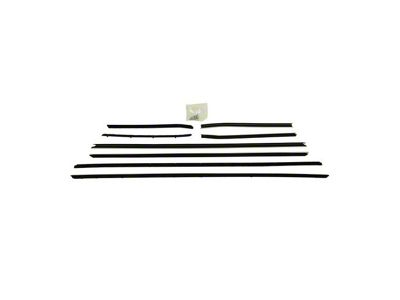 PUI Interiors Original Style Window Felt Kit; 8-Piece (1968 Camaro Coupe w/ Reveal Molding)