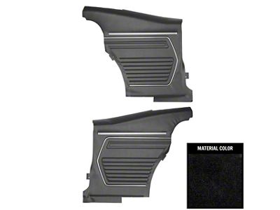 PUI Interiors Platinum Edition Pre-Assembled Rear Side Panels (1969 Camaro Coupe)