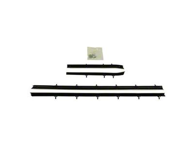 PUI Interiors Replacement Style Outer Window Felt Set; 4-Piece (1967 Camaro Coupe)