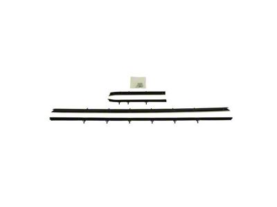 PUI Interiors Replacement Style Standard Outer Window Felt Set; 4-Piece (68-69 Camaro Coupe)