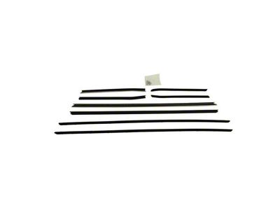 PUI Interiors Replacement Style Standard Window Felt Kit; 8-Piece (1968 Camaro Coupe w/ Reveal Molding)