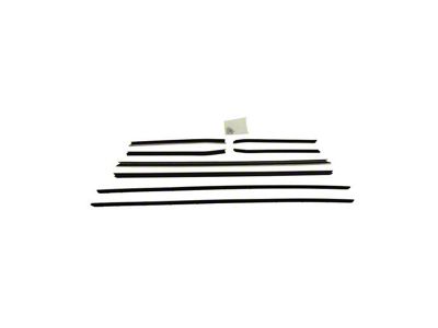 PUI Interiors Replacement Style Standard Window Felt Kit; 8-Piece (1968 Camaro Convertible w/ Reveal Molding)