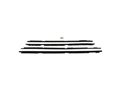 PUI Interiors Replacement Style Window Felt Kit; 4-Piece (82-92 Camaro Coupe)
