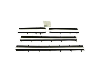 PUI Interiors Replacement Style Window Felt Kit; 8-Piece (1967 Camaro Coupe)