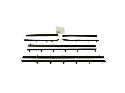 PUI Interiors Replacement Style Window Felt Kit; 8-Piece (1967 Camaro Convertible)