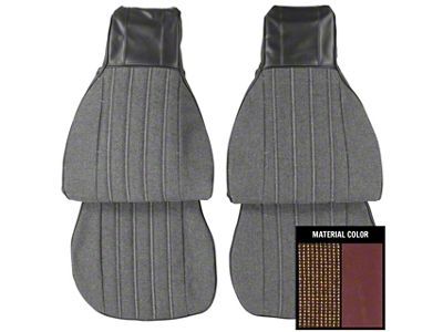 PUI Interiors Standard Interior Cloth Front Bucket Seat Upholstery (82-85 Camaro Coupe)