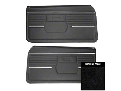 PUI Interiors Standard Interior Pre-Assembled Front Door Panels (1968 Camaro)