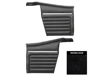 PUI Interiors Standard Interior Pre-Assembled Rear Side Panels (1968 Camaro Convertible)