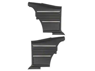 PUI Interiors Standard Interior Pre-Assembled Rear Side Panels (1968 Camaro Coupe)