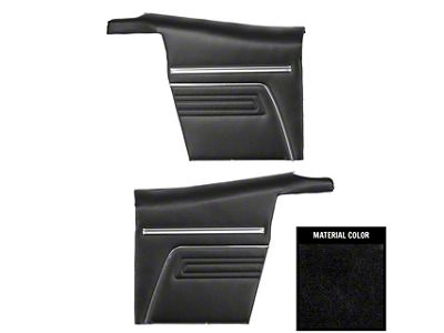 PUI Interiors Standard Interior Pre-Assembled Rear Side Panels (1969 Camaro Convertible)