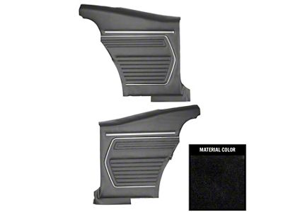 PUI Interiors Standard Interior Pre-Assembled Rear Side Panels (1969 Camaro Coupe)