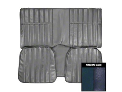 PUI Interiors Standard Interior Rear Bench Seat Upholstery (71-73 Camaro Coupe)