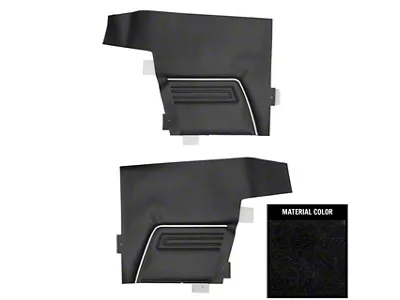PUI Interiors Standard Interior Rear Side Panels (1969 Camaro Convertible)