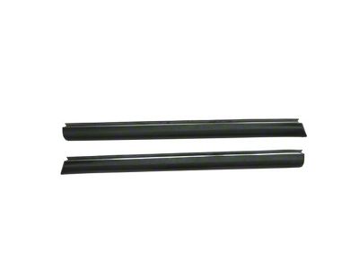 PUI Interiors Upper Door Panel Rails; Chrome (82-92 Camaro)