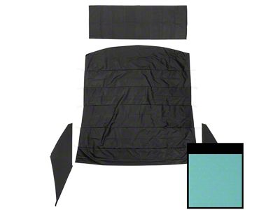 PUI Interiors Deluxe Headliner; Aqua (65-66 Impala 2-Door Hardtop)