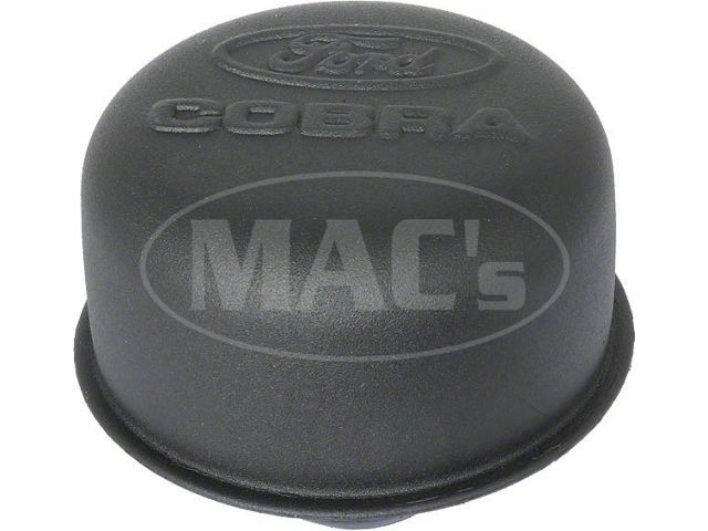 Push-in Air Breather Cap with Black Crinkle Finish and Cobra Logo