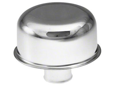 Push-In Style Breather Cap - Chrome Finish