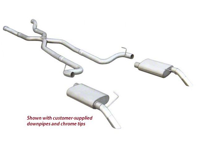 Pypes 2.5 X-Pipe Exhaust System For 1974-1981 Corvettes