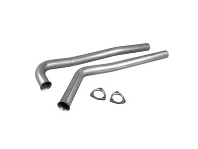 Pypes 2.50-Inch Exhaust Manifold Down-Pipes; 3-Bolt Flange (67-74 Camaro)