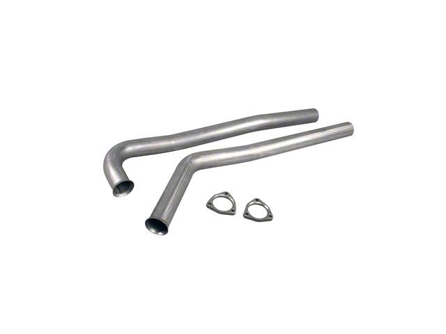 Pypes 2.50-Inch Exhaust Manifold Down-Pipes; 3-Bolt Flange (67-74 Camaro)