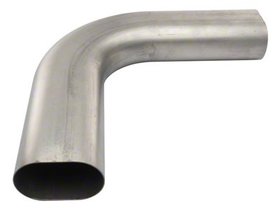 Pypes 3-Inch Oval 90-Degree Horizontal Exhaust Bend (Universal; Some Adaptation May Be Required)