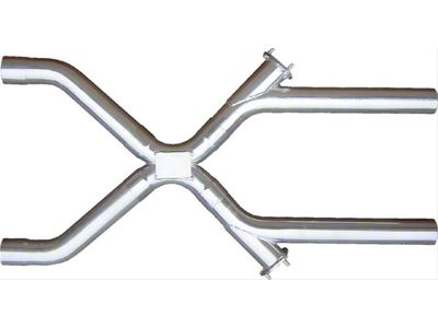 Pypes 3-Inch Universal X-Change X-Pipe Crossover Kit; Polished (67-77 Camaro)