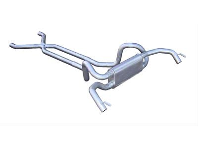 Pypes Crossflow Race Pro Crossmember-Back Exhaust System with X-Pipe; 409 Stainless Steel (67-74 Camaro)