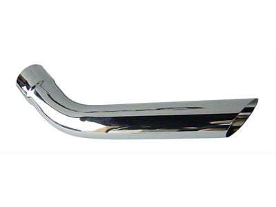 Pypes Long Version Hockey Stick Exhaust Tips; 2.50-Inch; Polished (67-81 Camaro)